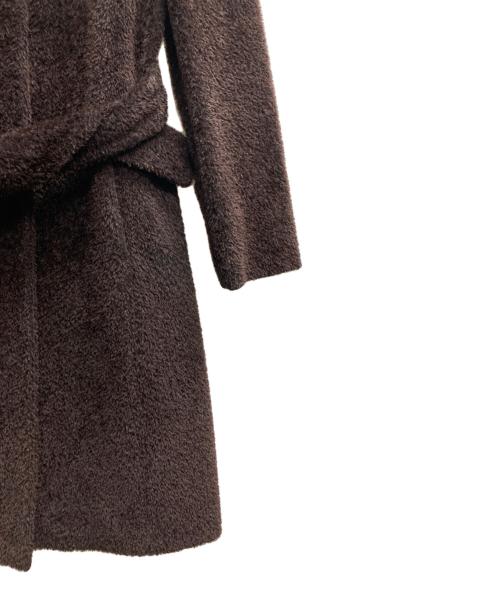 MaxMara（マックスマーラ）MaxMara (マックスマーラ) アルパカ混ロングコート ブラウン サイズ:40の古着・服飾アイテム