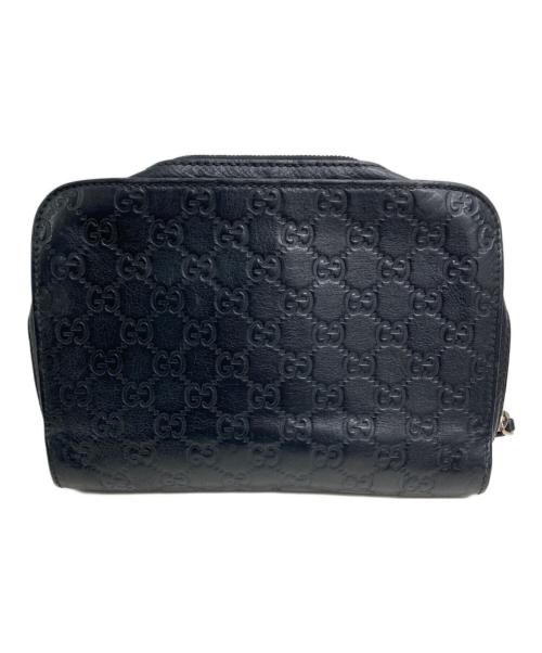 GUCCI（グッチ）GUCCI (グッチ) GGロゴセカンドバッグ ブラックの古着・服飾アイテム