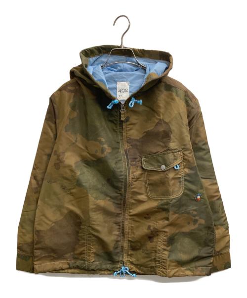 45R（フォーティファイブ・アール）45R (フォーティファイブ・アール) 葉山ものがたり ナイロンプリントの908フーディ カーキ サイズ:表記なしの古着・服飾アイテム