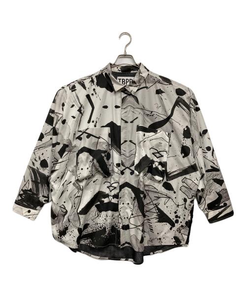 TBPR（タイトブース プロダクション）TBPR (タイトブース プロダクション) JUN INOUE (ジュンイノウエ) シャツジャケット ホワイト サイズ:Lの古着・服飾アイテム
