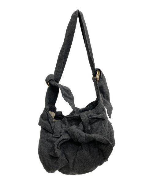 Vivienne Westwood（ヴィヴィアンウエストウッド）Vivienne Westwood (ヴィヴィアンウエストウッド) リボンショルダーバッグ グレーの古着・服飾アイテム