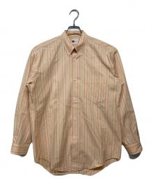 MIYAKE DESIGN STUDIO（ミヤケ デザイン スタジオ）の古着「ストライプシャツ」｜オレンジ
