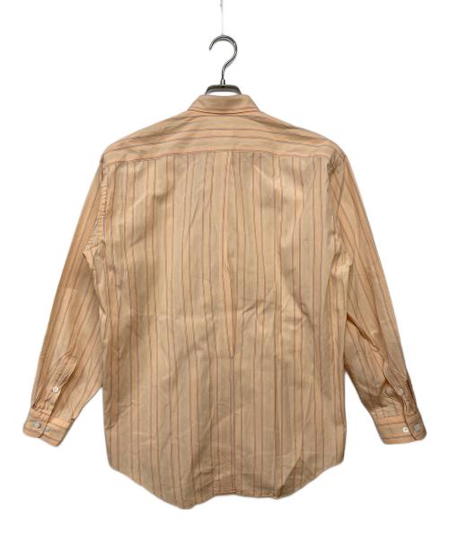 MIYAKE DESIGN STUDIO（ミヤケ デザイン スタジオ）MIYAKE DESIGN STUDIO (ミヤケ デザイン スタジオ) ストライプシャツ オレンジ サイズ:記載なし（実寸サイズを参照ください）の古着・服飾アイテム
