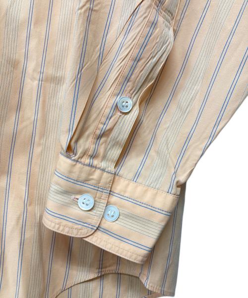 MIYAKE DESIGN STUDIO（ミヤケ デザイン スタジオ）MIYAKE DESIGN STUDIO (ミヤケ デザイン スタジオ) ストライプシャツ オレンジ サイズ:記載なし（実寸サイズを参照ください）の古着・服飾アイテム