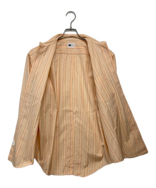 MIYAKE DESIGN STUDIO（ミヤケ デザイン スタジオ）MIYAKE DESIGN STUDIO (ミヤケ デザイン スタジオ) ストライプシャツ オレンジ サイズ:記載なし（実寸サイズを参照ください）の古着・服飾アイテム