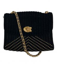 COACH（コーチ）の古着「パーカー18ウィズキルティング」｜ブラック