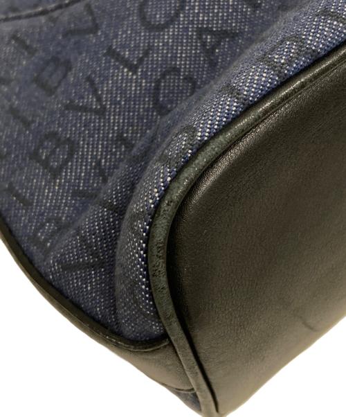 BVLGARI（ブルガリ）BVLGARI (ブルガリ) ロゴマニアハンドバッグ インディゴの古着・服飾アイテム