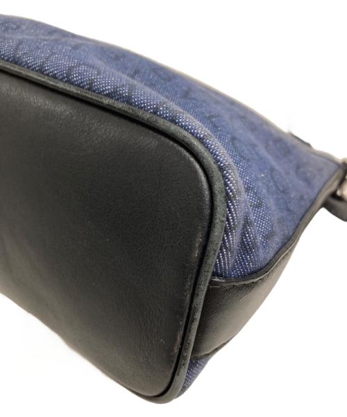 BVLGARI（ブルガリ）BVLGARI (ブルガリ) ロゴマニアハンドバッグ インディゴの古着・服飾アイテム