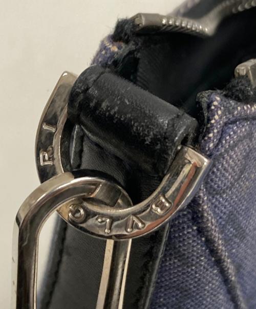 BVLGARI（ブルガリ）BVLGARI (ブルガリ) ロゴマニアハンドバッグ インディゴの古着・服飾アイテム