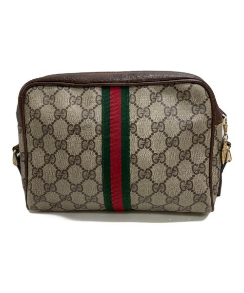 GUCCI PARFUMS（グッチパフューム）GUCCI parfums (グッチパフューム) シェリーラインショルダーバッグ ブラウンの古着・服飾アイテム