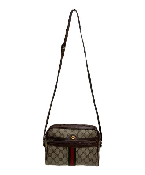 GUCCI PARFUMS（グッチパフューム）GUCCI parfums (グッチパフューム) シェリーラインショルダーバッグ ブラウンの古着・服飾アイテム