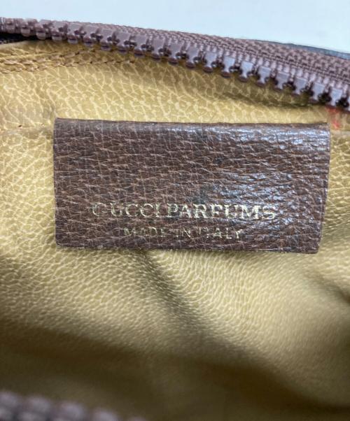GUCCI PARFUMS（グッチパフューム）GUCCI parfums (グッチパフューム) シェリーラインショルダーバッグ ブラウンの古着・服飾アイテム