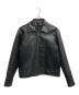 Omar Afridi（オマールアフリディ）の古着「GOAT LEATHER JACKET（ゴート　レザー　ジャケット）」｜ブラック