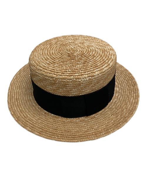 Trophy Clothing（トロフィークロージング）TROPHY CLOTHING (トロフィークロージング) Boater Hat（ボーター　ハット） ベージュの古着・服飾アイテム