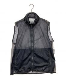 Marmot Capital（マーモット キャピタル）の古着「PERTEX FRONT MESH COMBI VEST」｜ブラック