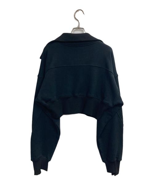 PRANK PROJECT（プランクプロジェクト）PRANK PROJECT (プランクプロジェクト) Hook Eye Collar Cropped Sweatshirt ブラック サイズ:Freeの古着・服飾アイテム