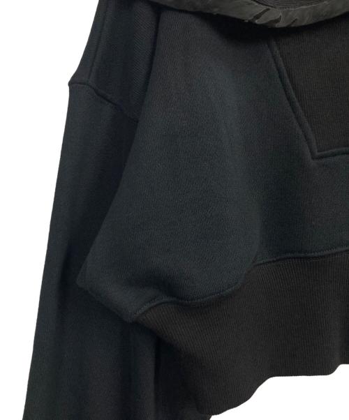 PRANK PROJECT（プランクプロジェクト）PRANK PROJECT (プランクプロジェクト) Hook Eye Collar Cropped Sweatshirt ブラック サイズ:Freeの古着・服飾アイテム
