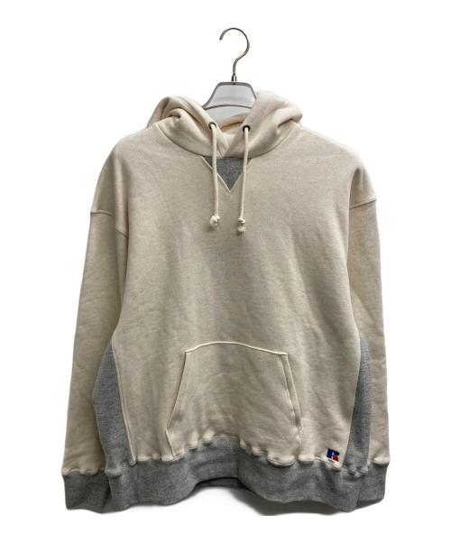 RUSSELL ATHLETIC（ラッセルアスレチック）RUSSELL ATHLETIC (ラッセルアスレチック) ProCO 裏起毛 フーディ アイボリー サイズ:XL 未使用品の古着・服飾アイテム