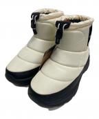 THE NORTH FACEザ ノース フェイス）の古着「ヌプシ ブーティ ウォータープルーフ ロゴ ショー」｜アイボリー