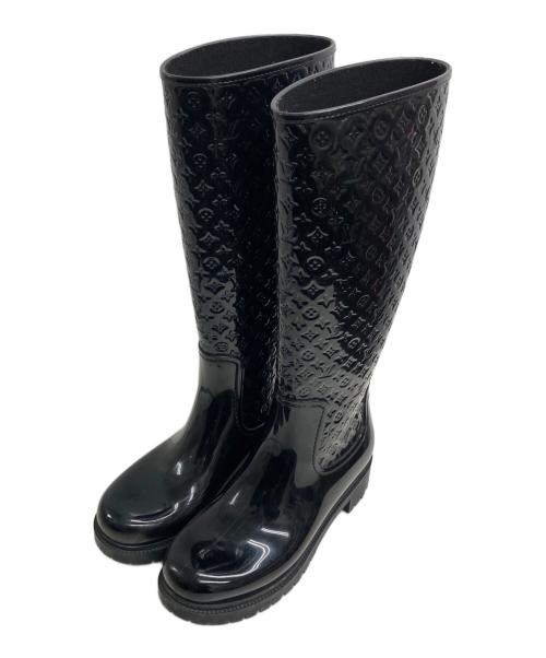 LOUIS VUITTON（ルイ ヴィトン）LOUIS VUITTON (ルイ ヴィトン) レインブーツ ブラック サイズ:37の古着・服飾アイテム