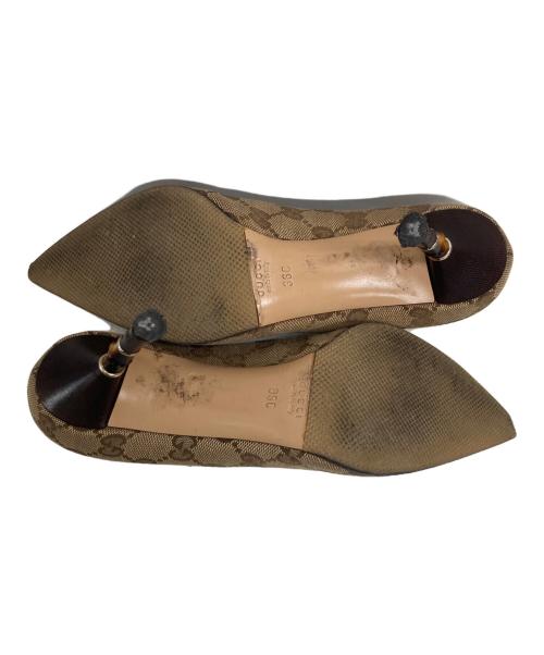 GUCCI（グッチ）GUCCI (グッチ) バンブーヒールパンプス ベージュ サイズ:36Cの古着・服飾アイテム