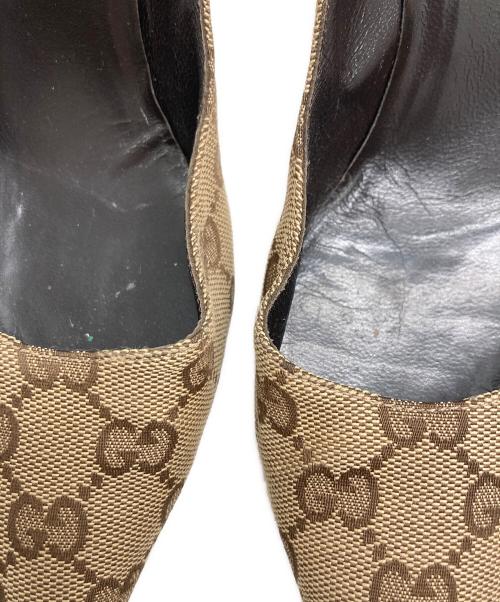 GUCCI（グッチ）GUCCI (グッチ) バンブーヒールパンプス ベージュ サイズ:36Cの古着・服飾アイテム