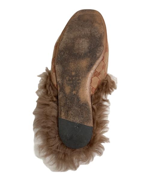 GUCCI（グッチ）GUCCI (グッチ) プリンスタウン GG柄スリッパ ベージュ サイズ:24㎝の古着・服飾アイテム