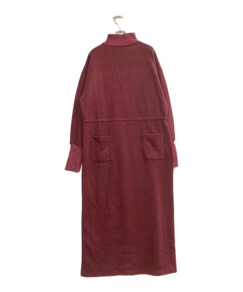 Ameri（アメリ）AMERI (アメリ) UND HALF ZIP SWEAT DRESS ボルドー サイズ:Mの古着・服飾アイテム