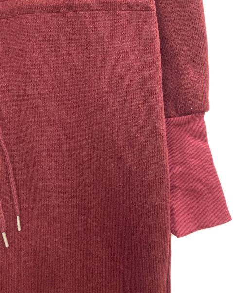 Ameri（アメリ）AMERI (アメリ) UND HALF ZIP SWEAT DRESS ボルドー サイズ:Mの古着・服飾アイテム