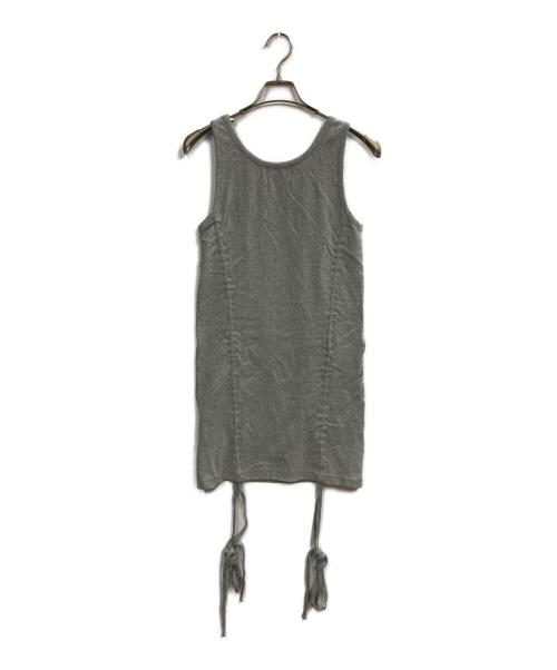 BEEDEN（ビーデン）beeden (ビーデン) ギャザータンクトップ グレー サイズ:Freeの古着・服飾アイテム
