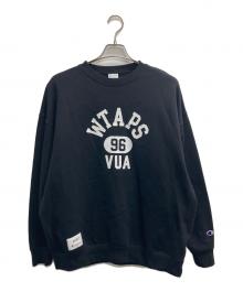 WTAPS×Champion（ダブルタップス×チャンピオン）の古着「Academy Crew Neck（アカデミー　クルー　ネック）」｜ブラック