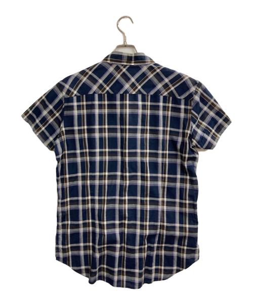 Vivienne Westwood man（ヴィヴィアンウエストウッドマン）Vivienne Westwood man (ヴィヴィアン ウェストウッド マン) チェックシャツ ネイビー サイズ:50の古着・服飾アイテム