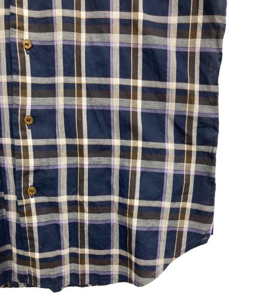 Vivienne Westwood man（ヴィヴィアンウエストウッドマン）Vivienne Westwood man (ヴィヴィアン ウェストウッド マン) チェックシャツ ネイビー サイズ:50の古着・服飾アイテム