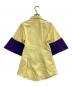 ENFOLD (エンフォルド) 半袖シャツ イエロー×パープル サイズ:38：8000円