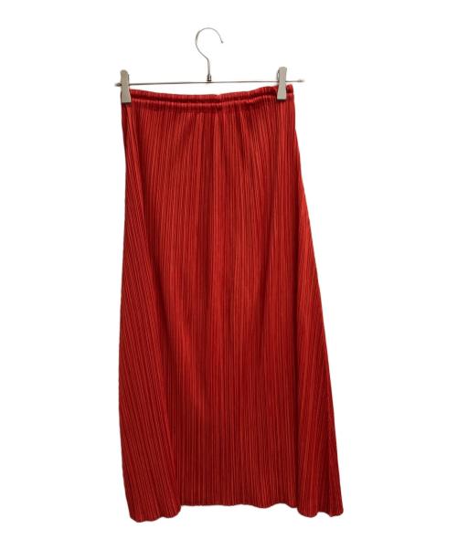 PLEATS PLEASE（プリーツプリーズ）PLEATS PLEASE (プリーツプリーズ) プリーツスカート オレンジ サイズ:2の古着・服飾アイテム