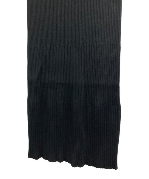 Noble（ノーブル）Noble (ノーブル) リブニットスカート ブラック サイズ:記載なしの古着・服飾アイテム