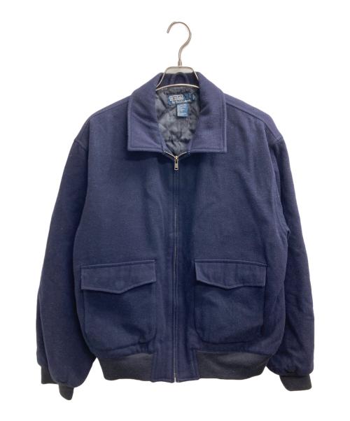 POLO RALPH LAUREN（ポロ・ラルフローレン）POLO RALPH LAUREN (ポロ・ラルフローレン) ウールキルティングドリズラージャケット ネイビー サイズ:Lの古着・服飾アイテム