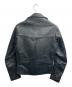 666 (666) LJM-1 サイドベルト ライダースジャケット ブラック サイズ:36：50000円