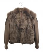 QUESTOクエスト）の古着「リアルファージャケット」｜ブラウン