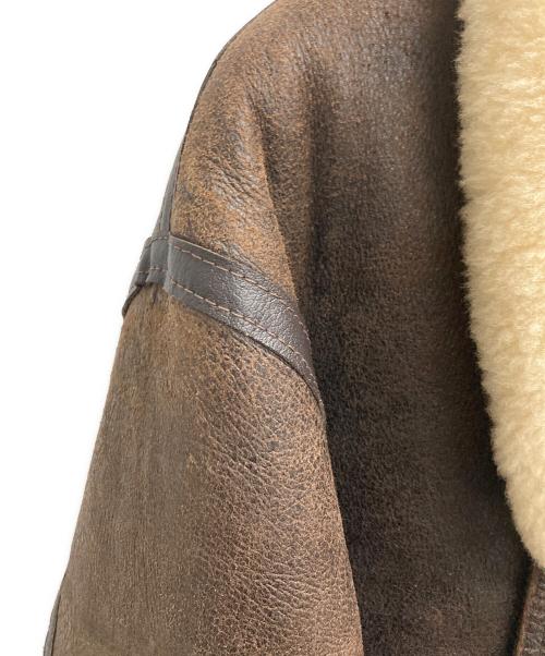 AVIREX（アヴィレックス）AVIREX (アヴィレックス) B-3ムートンジャケット ブラウン サイズ:38の古着・服飾アイテム