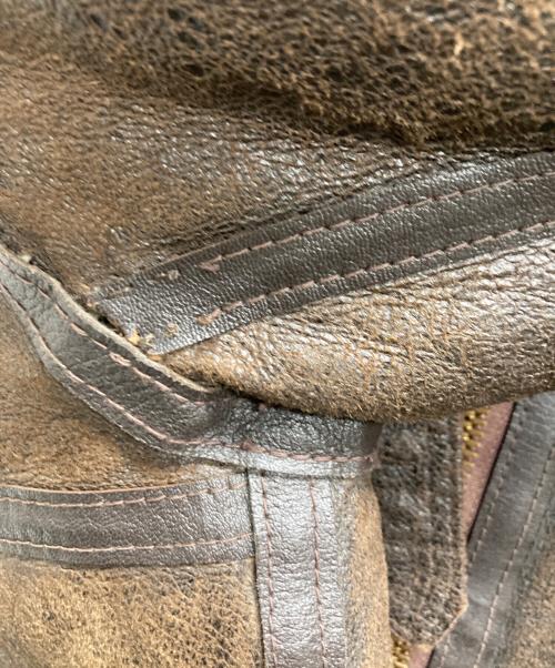 AVIREX（アヴィレックス）AVIREX (アヴィレックス) B-3ムートンジャケット ブラウン サイズ:38の古着・服飾アイテム