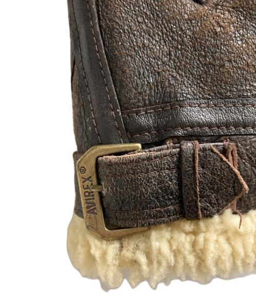 AVIREX（アヴィレックス）AVIREX (アヴィレックス) B-3ムートンジャケット ブラウン サイズ:38の古着・服飾アイテム