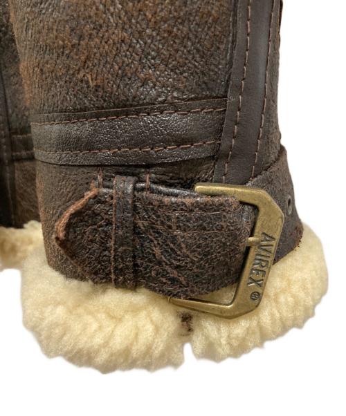 AVIREX（アヴィレックス）AVIREX (アヴィレックス) B-3ムートンジャケット ブラウン サイズ:38の古着・服飾アイテム