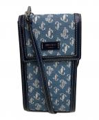 JIMMY CHOOジミーチュウ）の古着「PEGASI PHONEHOLDER（ペガシ　フォン　ホルダー）」｜インディゴ