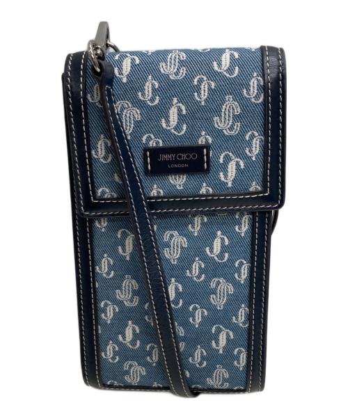 JIMMY CHOO（ジミーチュウ）JIMMY CHOO (ジミーチュウ) PEGASI PHONEHOLDER（ペガシ　フォン　ホルダー） インディゴの古着・服飾アイテム