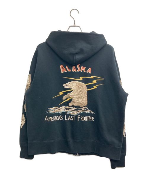 東洋エンタープライズ（トウヨウエンタープライズ）東洋エンタープライズ (トウヨウエンタープライズ) ALASKAジップパーカー ブラック サイズ:XLの古着・服飾アイテム