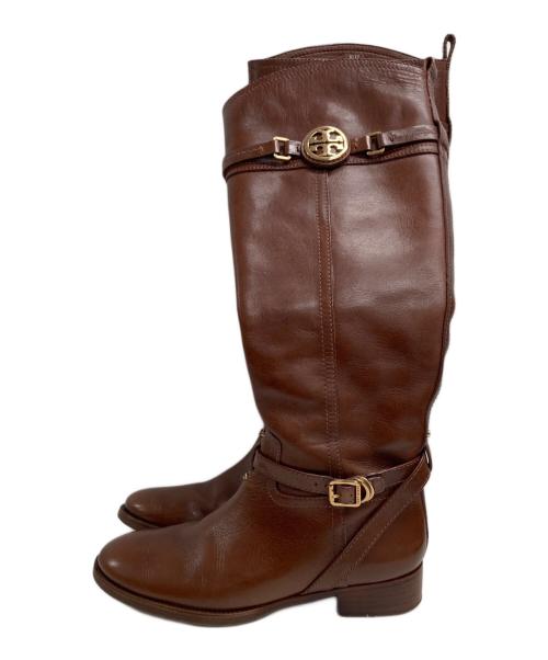 TORY BURCH（トリーバーチ）TORY BURCH (トリーバーチ) レザーロングブーツ ブラウン サイズ:8Mの古着・服飾アイテム