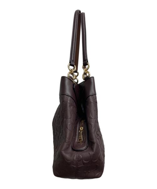 COACH（コーチ）COACH (コーチ) シグネチャートートバッグ ブラウンの古着・服飾アイテム