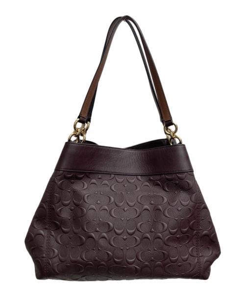 COACH（コーチ）COACH (コーチ) シグネチャートートバッグ ブラウンの古着・服飾アイテム