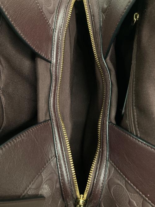 COACH（コーチ）COACH (コーチ) シグネチャートートバッグ ブラウンの古着・服飾アイテム